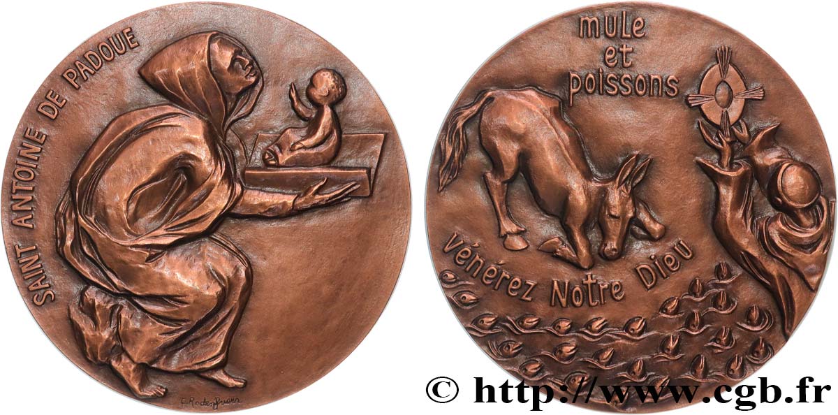 MÉDAILLES RELIGIEUSES Médaille, Saint Antoine de Padoue SUP