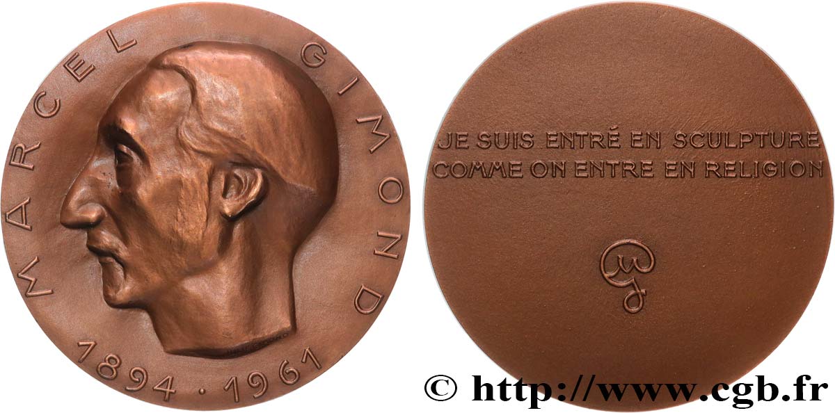 ARTISTS : MUSICIANS, PAINTERS, SCULPTORS Médaille, Marcel Gimond AU