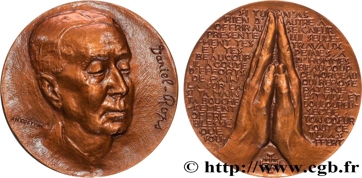 LITERATURE : WRITERS - POETS Médaille, Daniel-Rops SPL