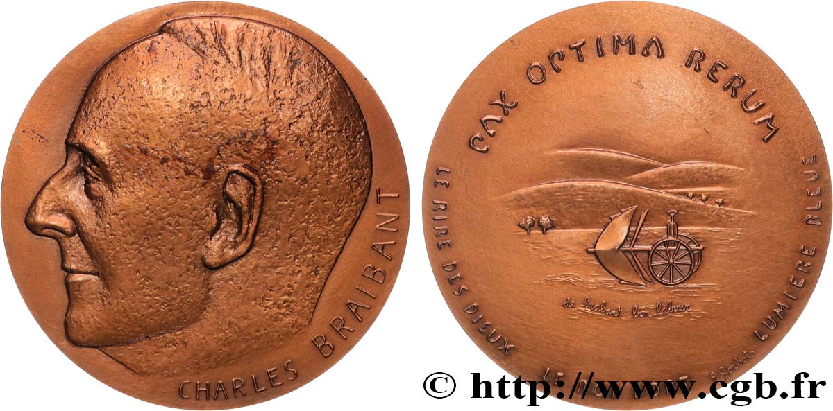 LITERATURE : WRITERS - POETS Médaille, Charles Braibant fVZ