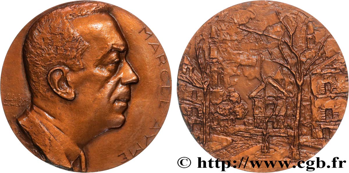 LITERATURE : WRITERS - POETS Médaille, Marcel Aymé q.SPL