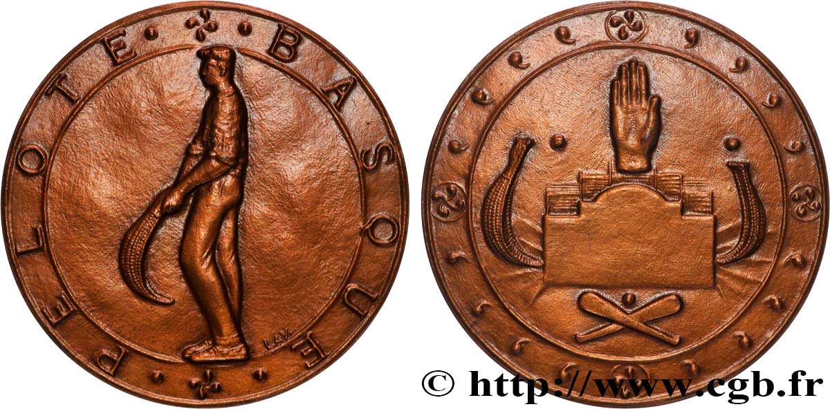 IV REPUBLIC Médaille, Pelote basque AU