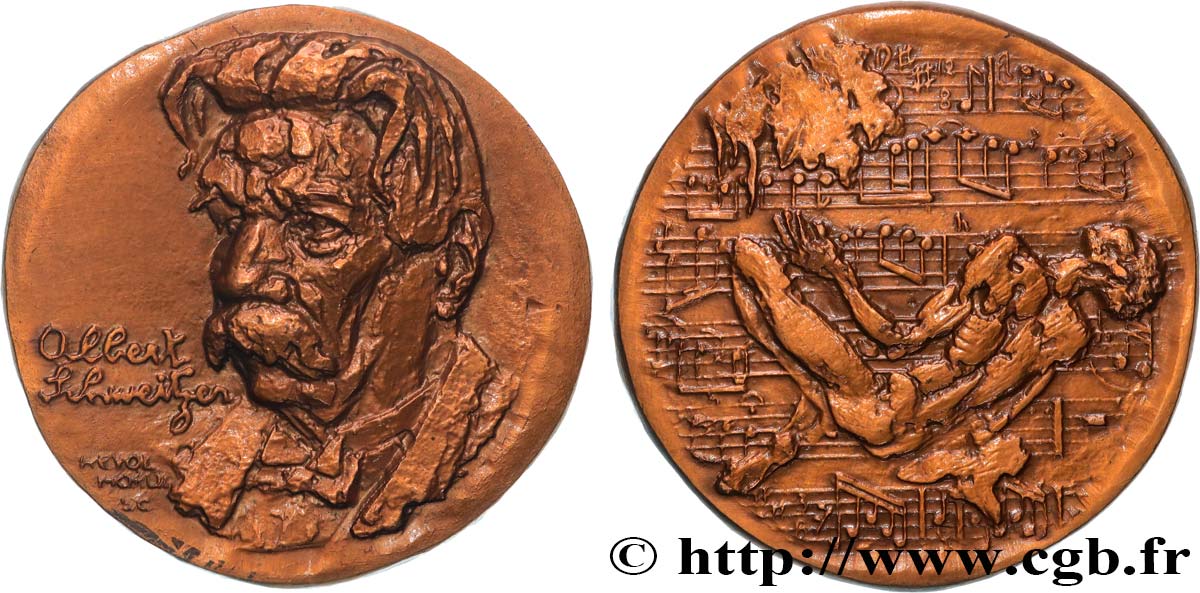 MÉDECINE - SOCIÉTÉS MÉDICALES Médaille, Albert Schweitzer VZ