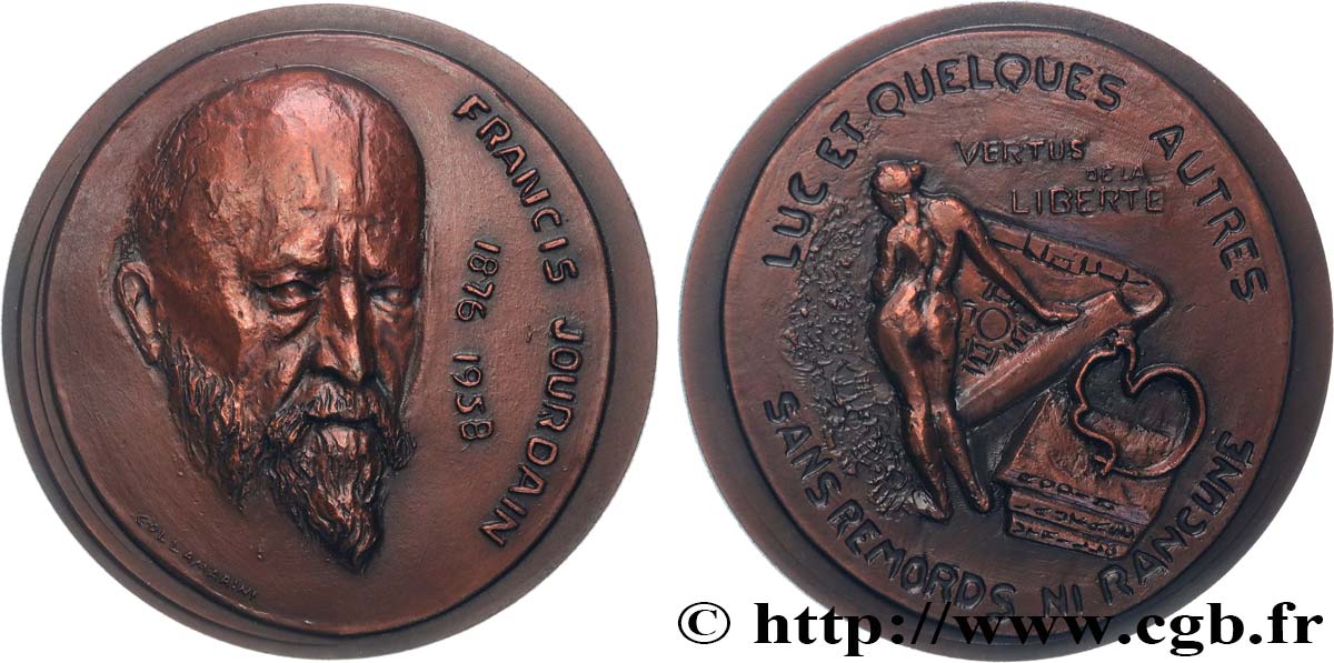 ARTISTS : MUSICIANS, PAINTERS, SCULPTORS Médaille, Francis Jourdain, n°2 AU