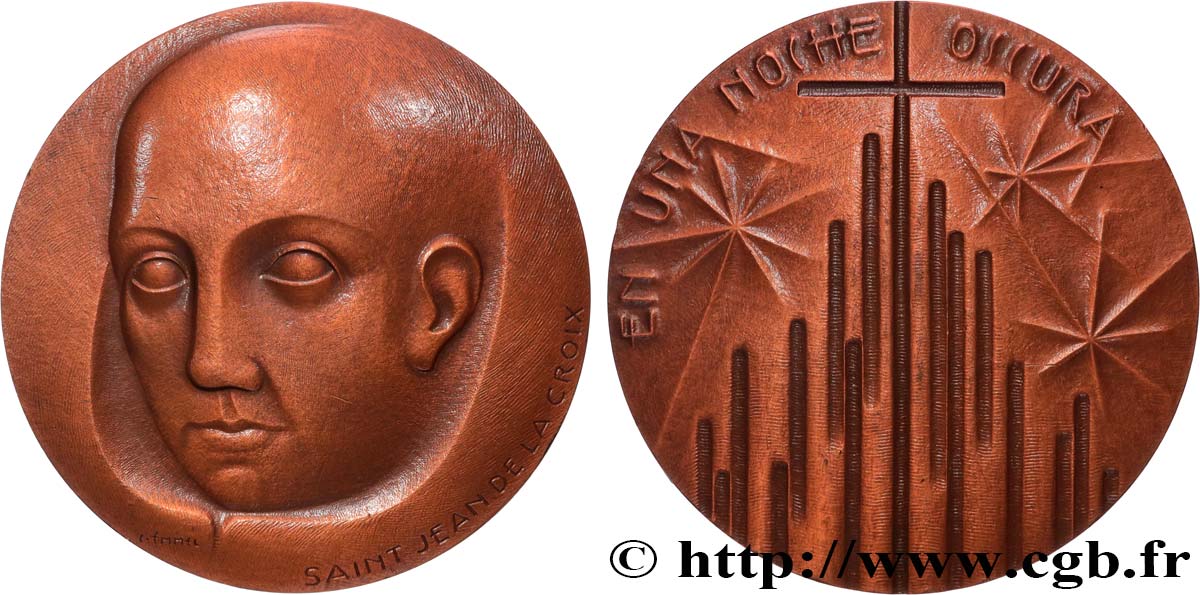 RELIGIOUS MEDALS Médaille, Saint Jean de la Croix, Exemplaire Éditeur AU