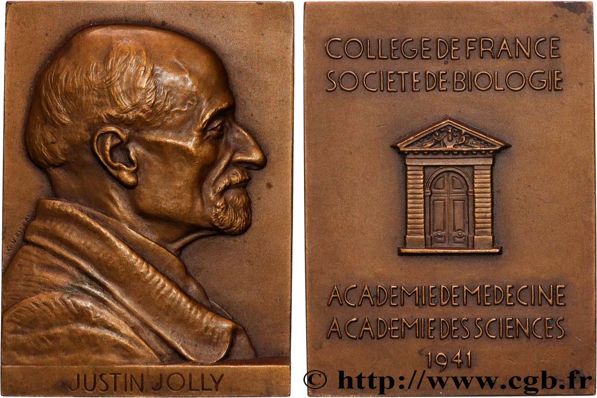 TERZA REPUBBLICA FRANCESE Plaquette, Justin Jolly q.SPL