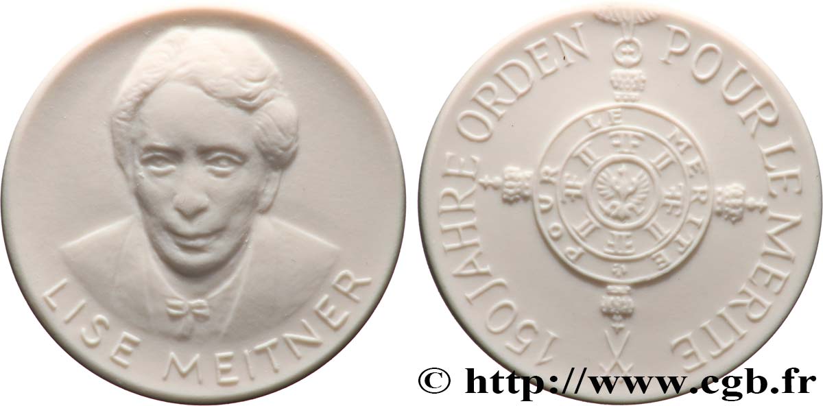 GERMANY Médaille, Série Pour le mérite, Lise Meitner AU