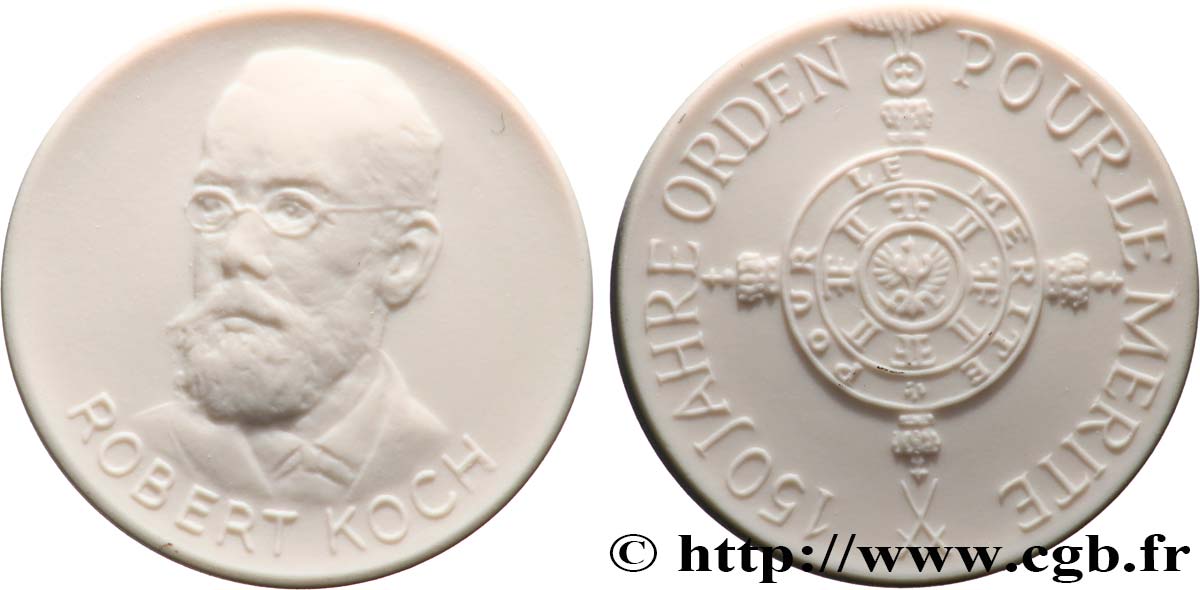 ALEMANIA Médaille, Série Pour le mérite, Robert Koch EBC