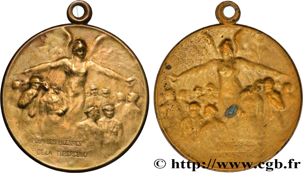 DRITTE FRANZOSISCHE REPUBLIK Médaille, Pour les blessés de la tuberculose SS