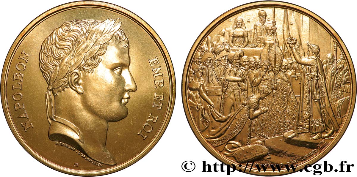 GESCHICHTE FRANKREICHS Médaille, Sacre de Napoléon et Joséphine VZ