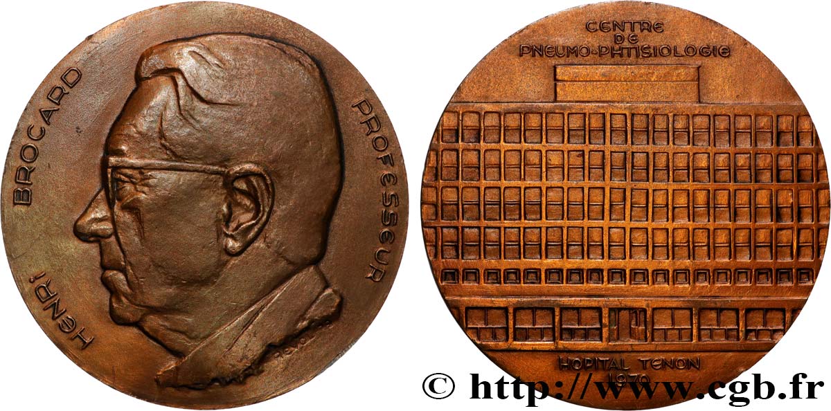 SCIENCES & SCIENTIFIQUES Médaille, Henri Brocard EBC