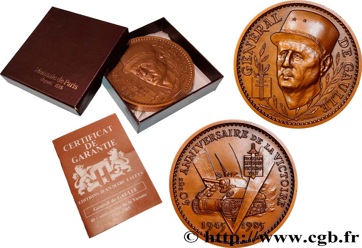 V REPUBLIC Médaille, 40e anniversaire de la victoire AU