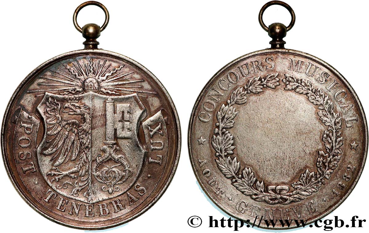 SWITZERLAND - HELVETIC CONFEDERATION Médaille, Concours musical BB