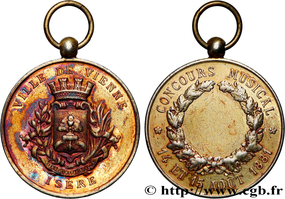 TROISIÈME RÉPUBLIQUE Médaille, Concours musical TTB