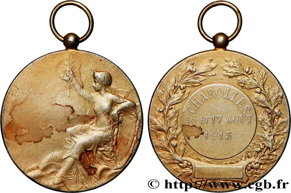 DRITTE FRANZOSISCHE REPUBLIK Médaille, Charolles fVZ