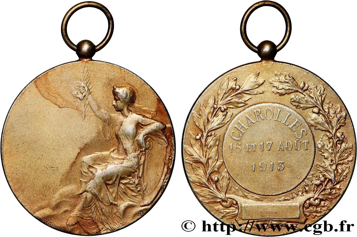 III REPUBLIC Médaille, Charolles AU