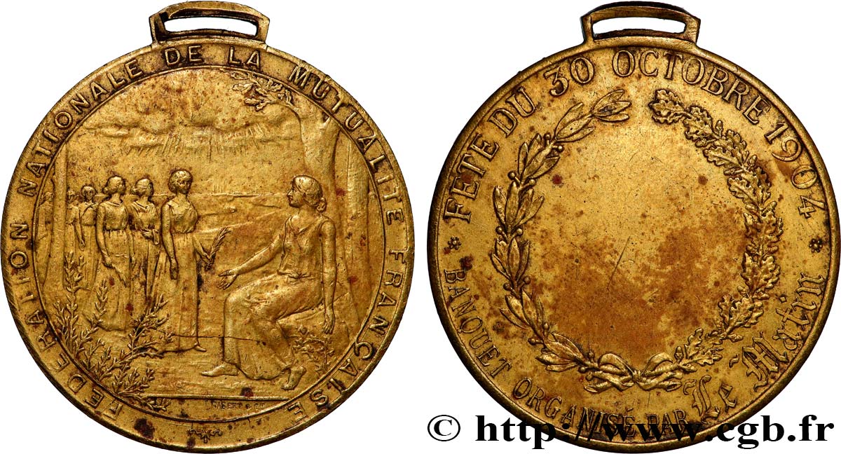 ASSURANCES Médaille, Fédération nationale de mutualité, Banquet organisé par le Matin TTB