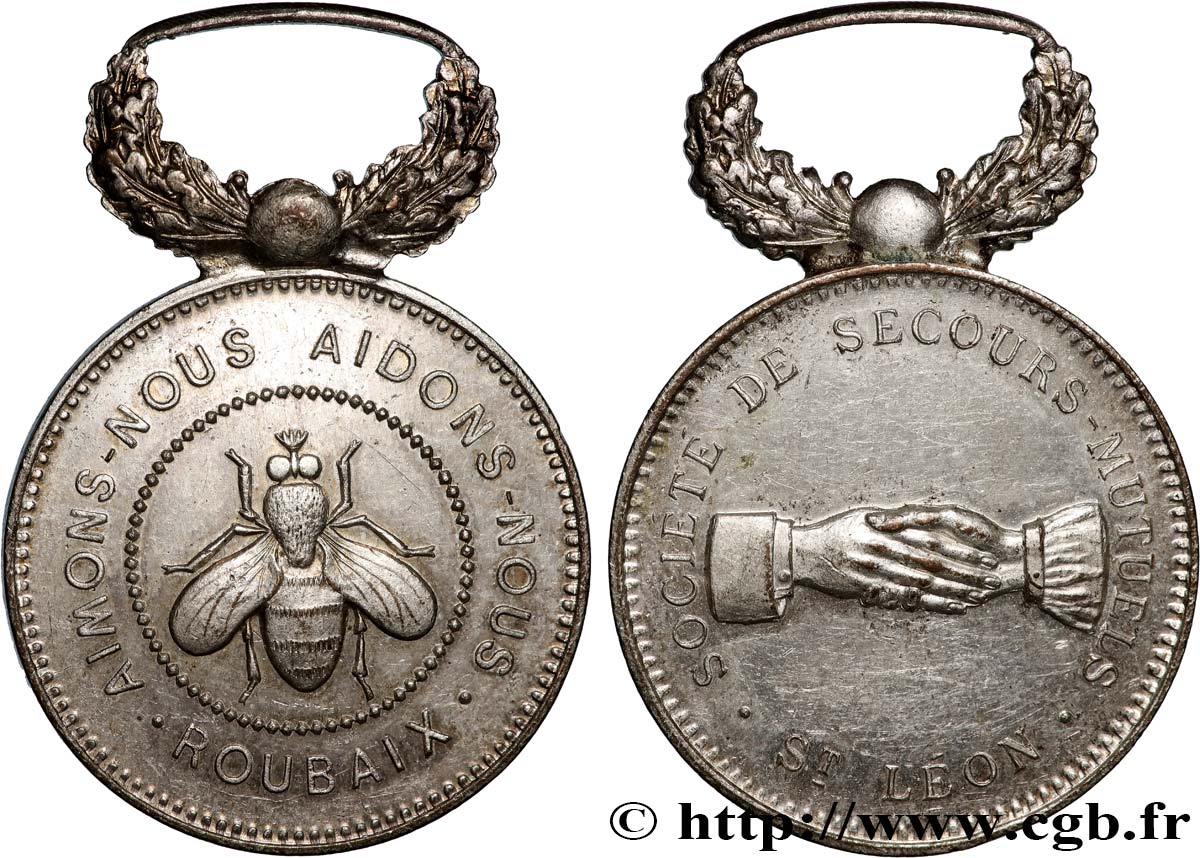 ASSURANCES Médaille, Société de Secours Mutuels de Saint Léon TTB+