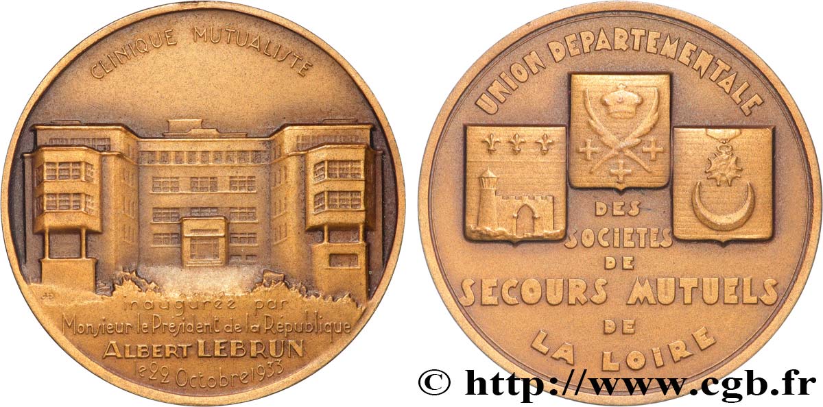 LES ASSURANCES Médaille, Inauguration de la Clinique Mutualiste SPL