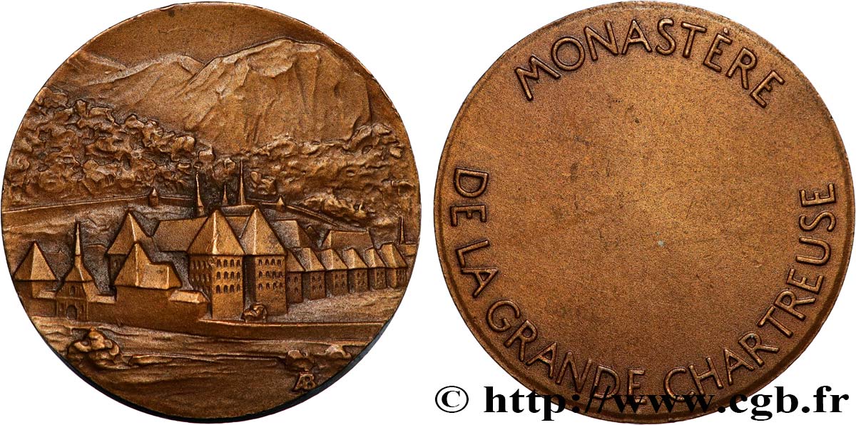 RELIGIOUS MEDALS Médaille, Monastère de la grande Chartreuse AU/AU