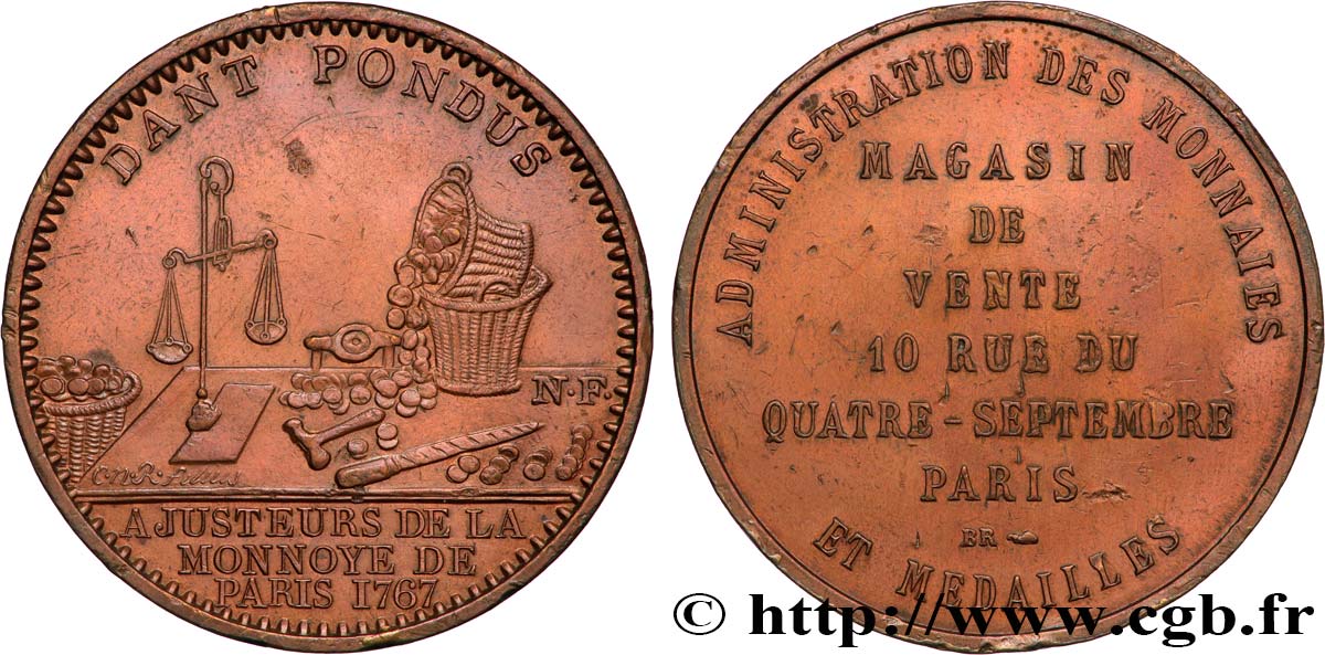 MONNAIE DE PARIS Médaille publicitaire du magasin de la Monnaie de Paris SS