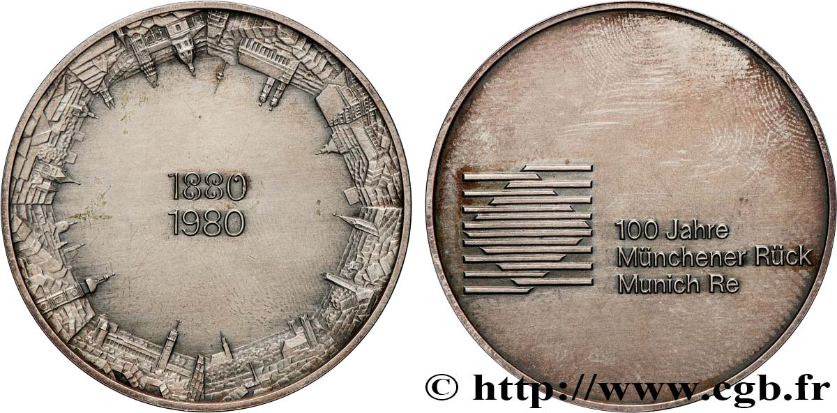 ALEMANIA Médaille, Centenaire de Münchener Rück EBC
