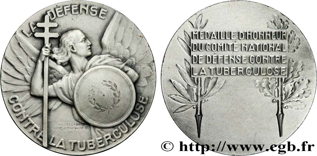 III REPUBLIC Médaille d’honneur, Comité national de défense contre la Tuberculose AU