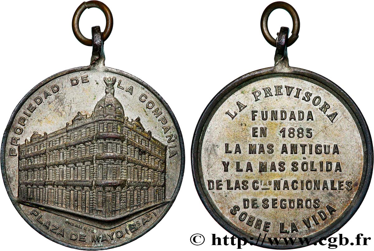 PORTUGAL Médaille, La Previsora TTB