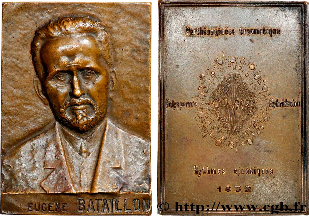 TROISIÈME RÉPUBLIQUE Plaquette, Eugène Bataillon TTB