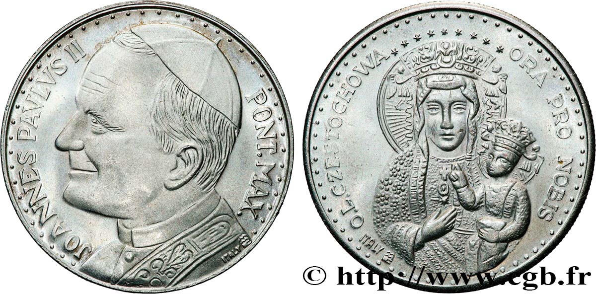 JEAN-PAUL II (Karol Wojtyla) Médaille, Vierge polonaise TTB+