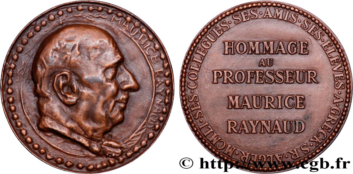 QUARTA REPUBBLICA FRANCESE Médaille, Hommage à Maurice Raynaud SPL