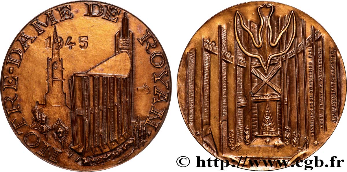QUINTA REPUBBLICA FRANCESE Médaille, Notre Dame de Royan SPL