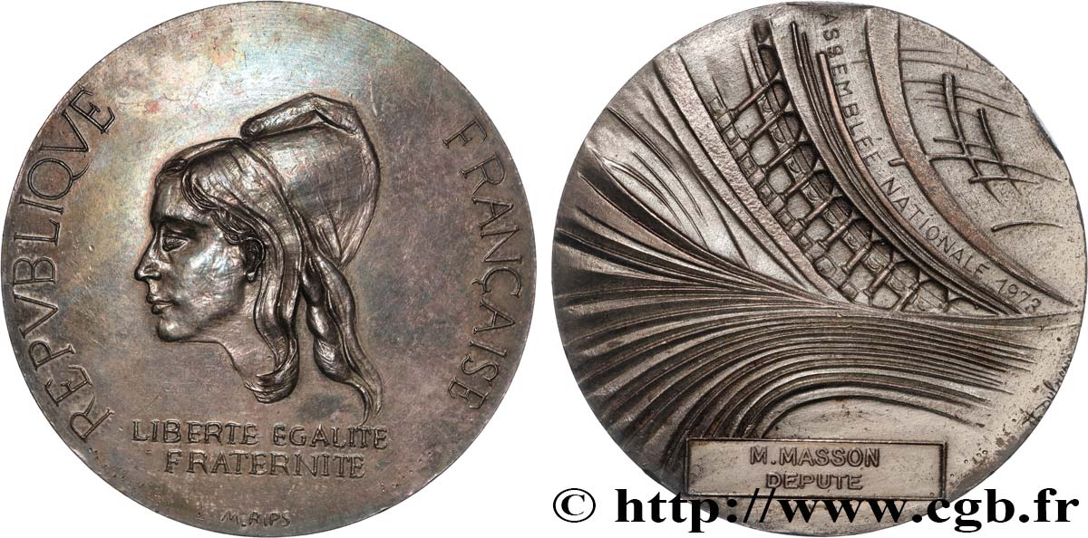 QUINTA REPUBBLICA FRANCESE Médaille, Assemblée nationale q.SPL