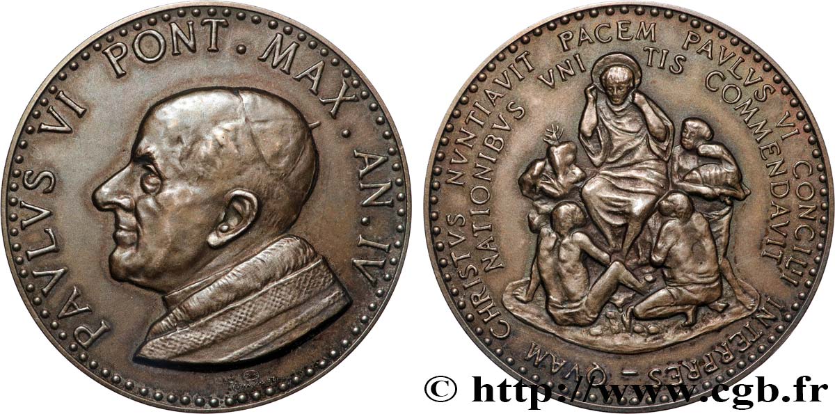 VATIKANSTAAT UND KIRCHENSTAAT Médaille, Paul VI, Concile fVZ