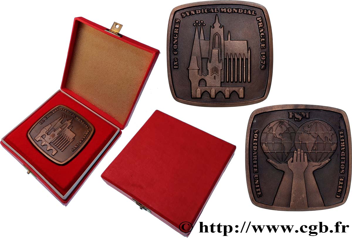 CZECH REPUBLIC Médaille, Congrès syndical mondial AU