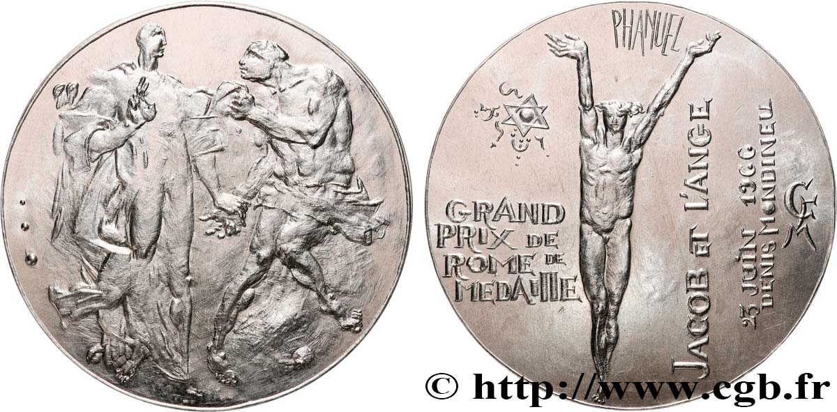 ARTISTES : MUSICIENS, PEINTRES, SCULPTEURS Médaille, Denis Mondineu, Grand prix de Rome, n°24 SPL