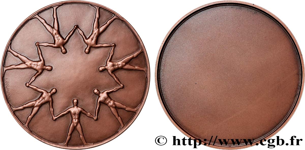 CINQUIÈME RÉPUBLIQUE Médaille, Ronde par René Merelle SUP