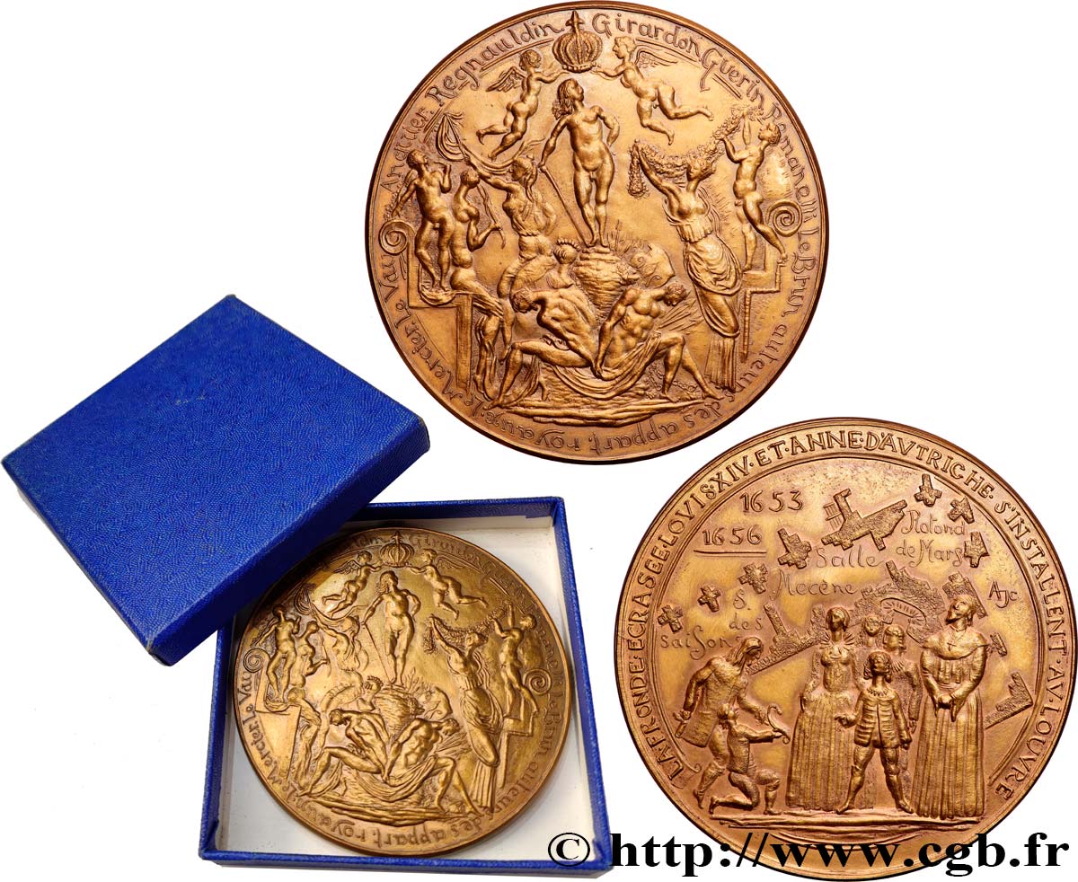 MONUMENTS ET HISTOIRE Médaille, les Appartements royaux de Louis XIV au Louvre, n°255 SUP