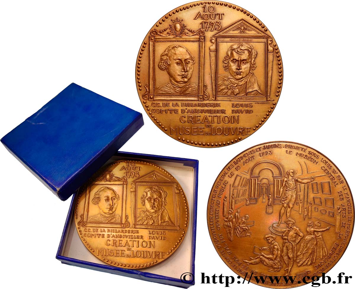 MONUMENTS ET HISTOIRE Médaille, Création du Musée du Louvre, n°252 SUP