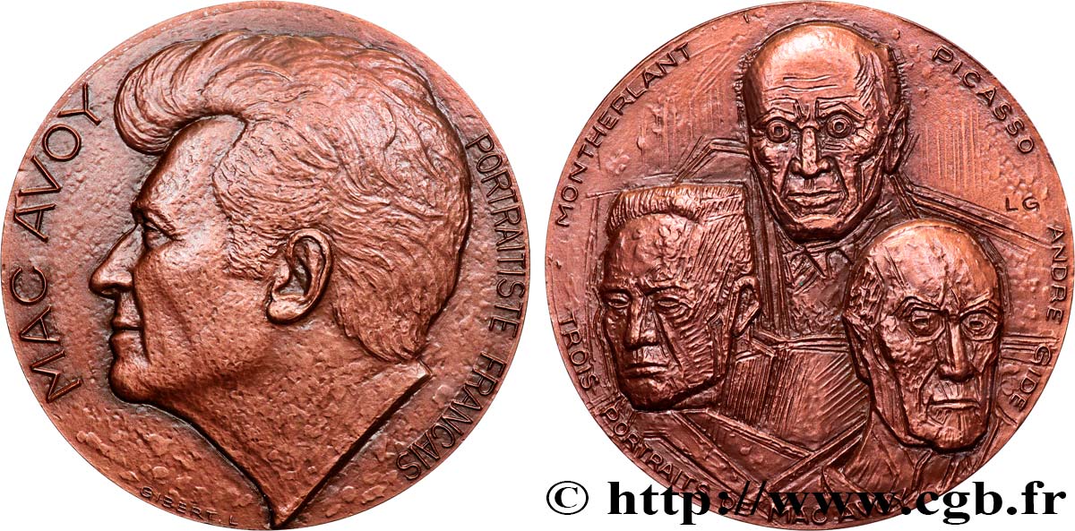 ARTISTS : ENGRAVORS, PAINTERS, SCULPTORS Médaille, Édouard Mac Avoy AU