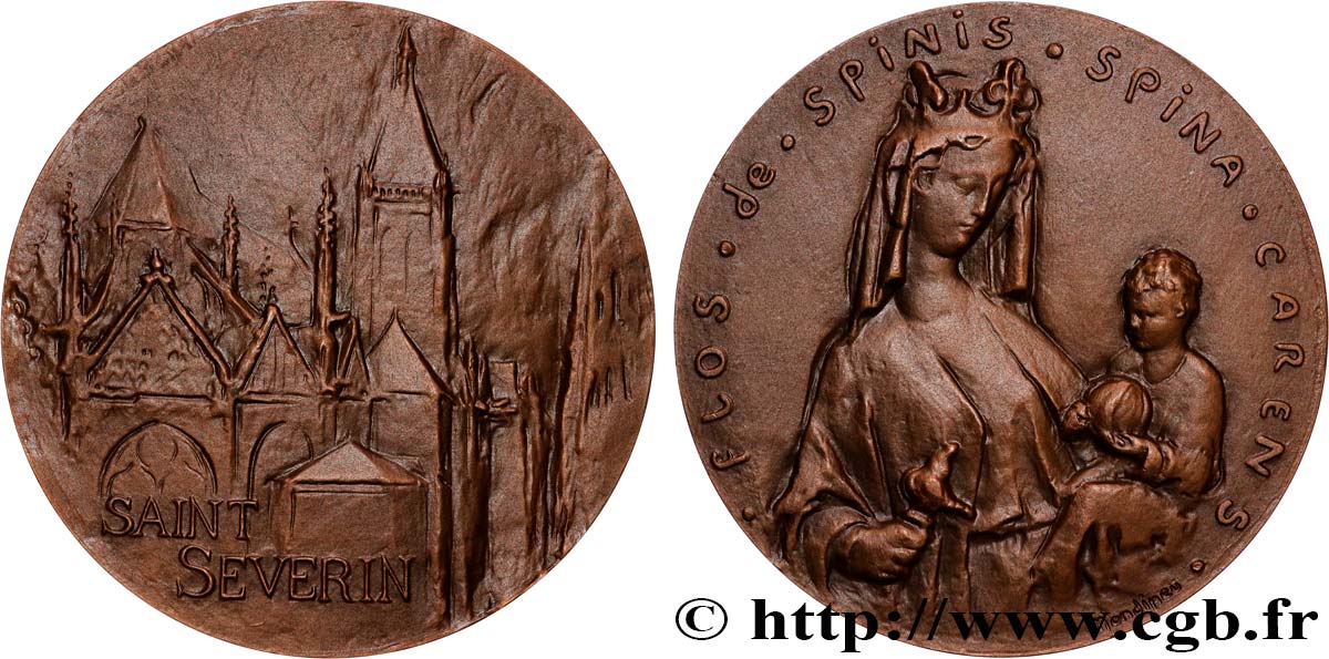 QUINTA REPUBLICA FRANCESA Médaille, Église Saint Séverin EBC