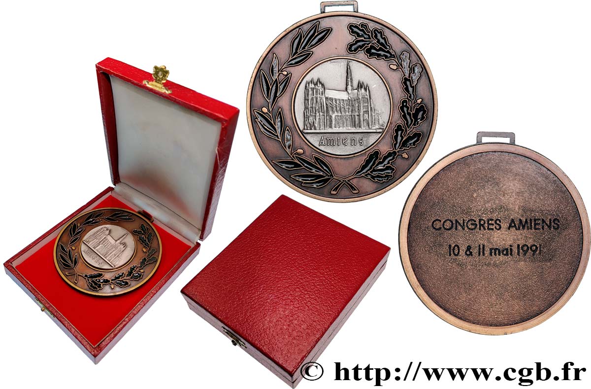 FUNFTE FRANZOSISCHE REPUBLIK Médaille, Congrès d’Amiens SS