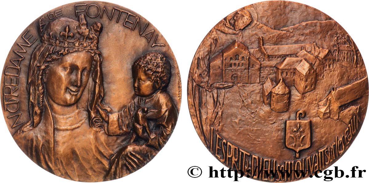 MÉDAILLES RELIGIEUSES Médaille, Notre-Dame de Fontenay SPL