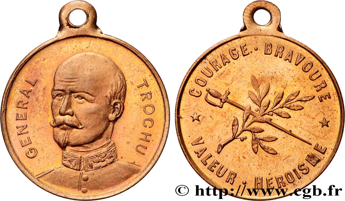 GUERRE DE 1870-1871 Médaille, Général Louis Jules Trochu AU