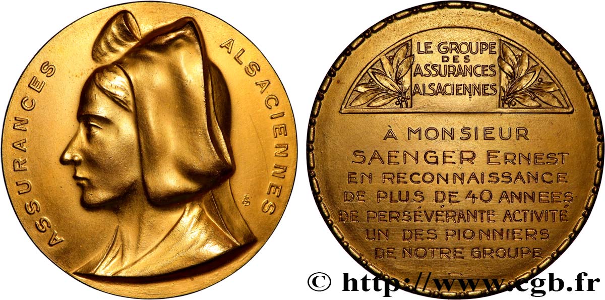 ASSURANCES Médaille, L’Alsacienne AU