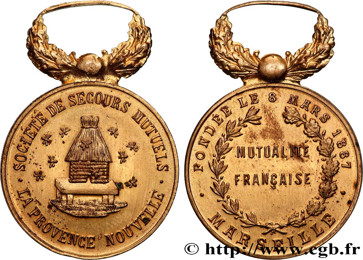 ASSURANCES Médaille, Société de Secours Mutuels, La Provence Nouvelle SUP