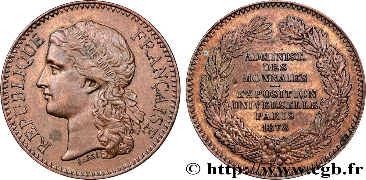 TROISIÈME RÉPUBLIQUE Médaille, Administration des monnaies TTB