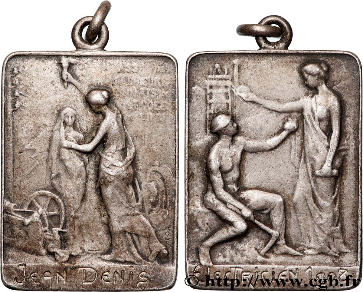 BELGIQUE - ROYAUME DE BELGIQUE - LÉOPOLD II Plaquette, Association des ingénieurs sortis de l’école de Liège BC+