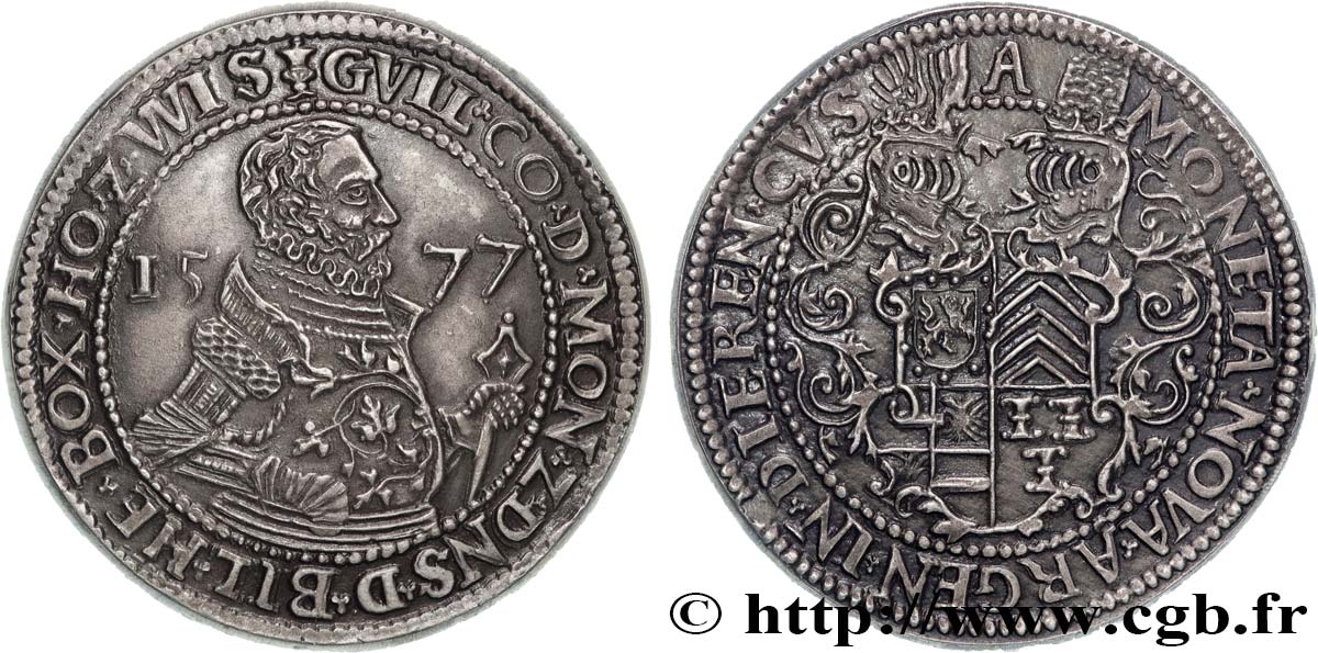 PAíSES BAJOS Médaille, Reproduction d’un Dalder de Guillaume IV van den Bergh, Pays-Bas, 1577, Exemplaire Éditeur EBC