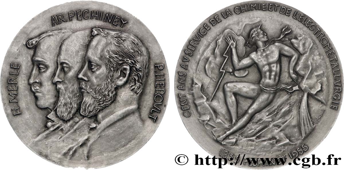 SCIENCES & SCIENTIFIQUES Médaille, Cent ans au service de la chimie et électrométallurgie SPL